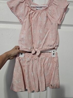 Calvin Klein  Pink Butterfly Set- Girls 4T